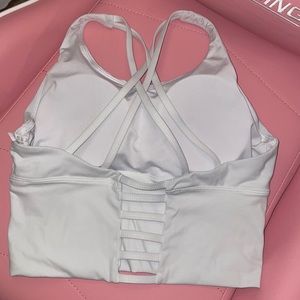 NVGTN White Matrix Bra Top Size Medium
